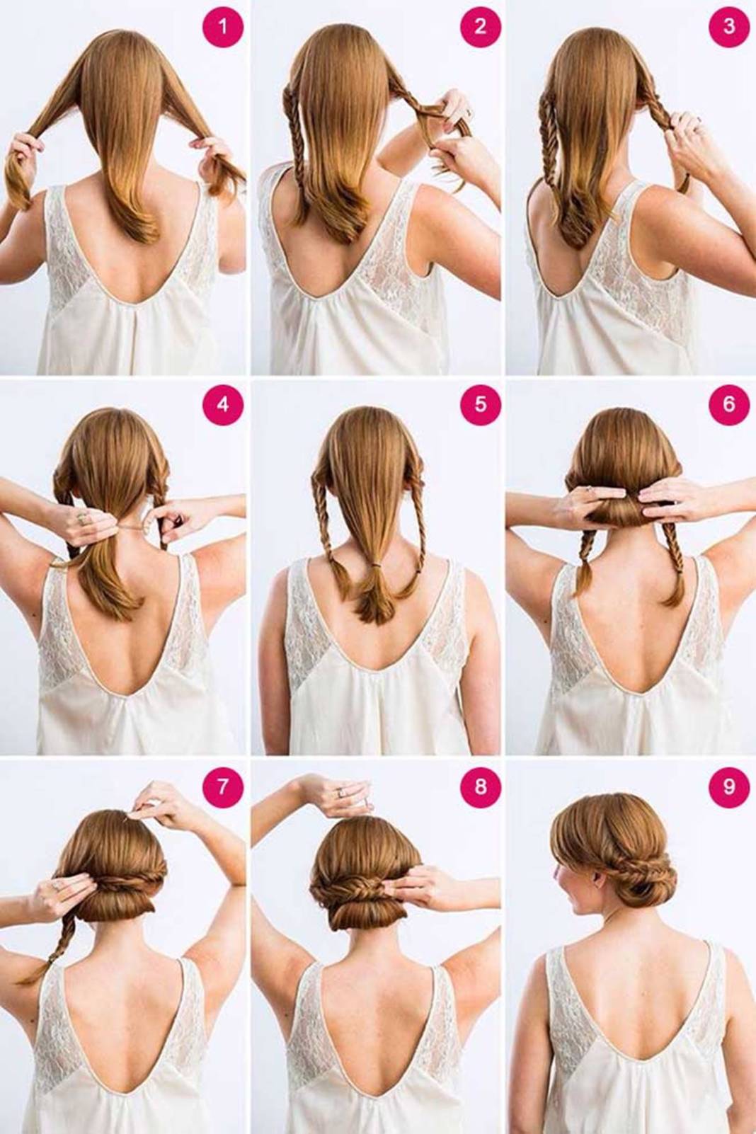 Düğüne kınaya gidenler kuaför masrafından kurtulacak! İşte özel günlerde evde yapabileceğiniz harika saç modelleri 7